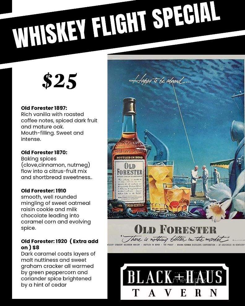 Black+Haus Tavern - Parker, CO menu_pic