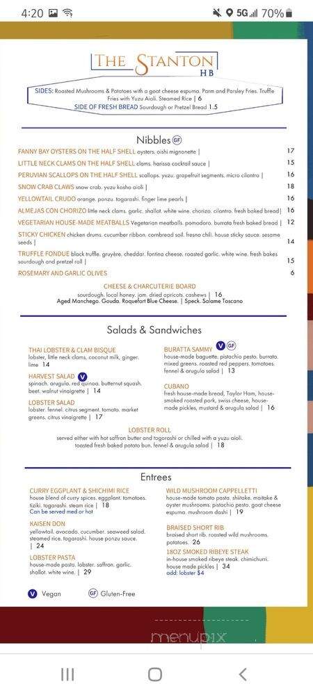 The Stanton HB - Hermosa Beach, CA menu_pic