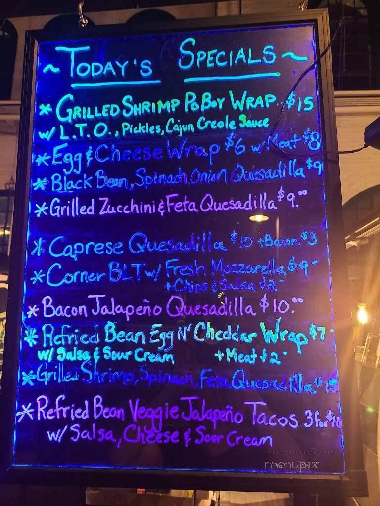 Corner Cabinet - York, PA menu_pic