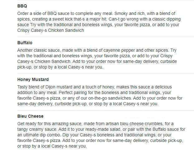 Casey's - Winfield, MO menu_pic