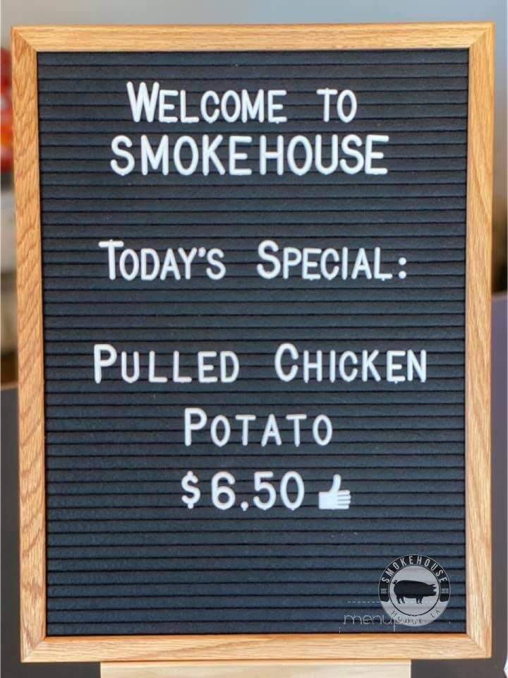 Smokehouse - Hodge, LA menu_pic