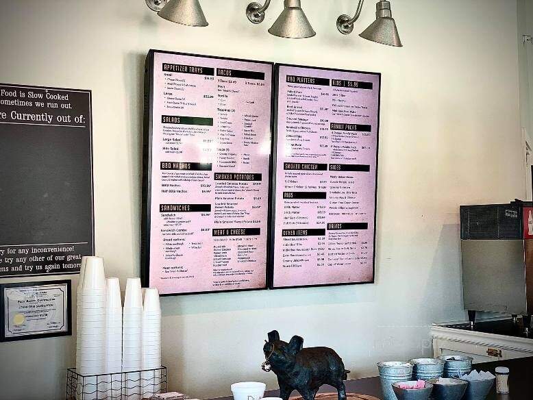 Smokehouse - Hodge, LA menu_pic
