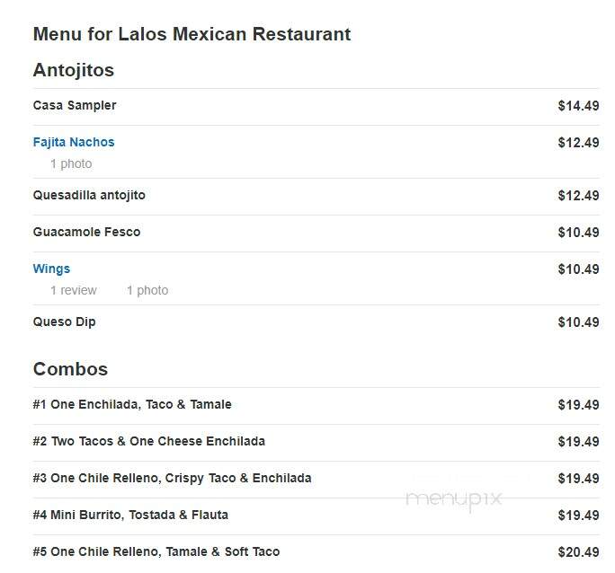 Lalos Mexican Restaurant - Hudson, MA