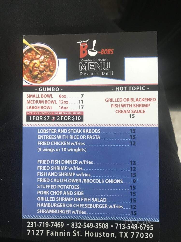 Bobobs - Houston, TX menu_pic
