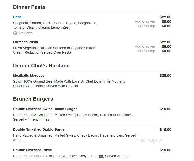 Chez Bojji - Rochester, MN menu_pic