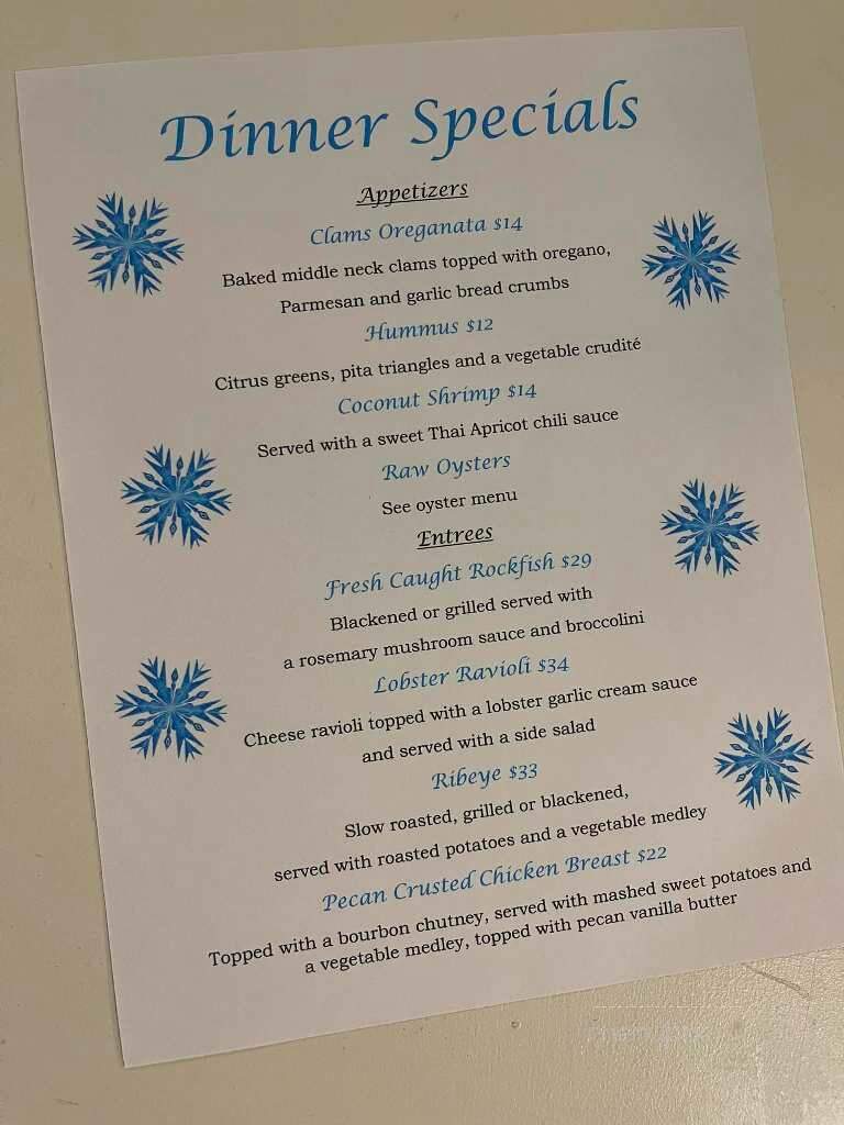 Water Street Seafood - Havre de Grace, MD menu_pic