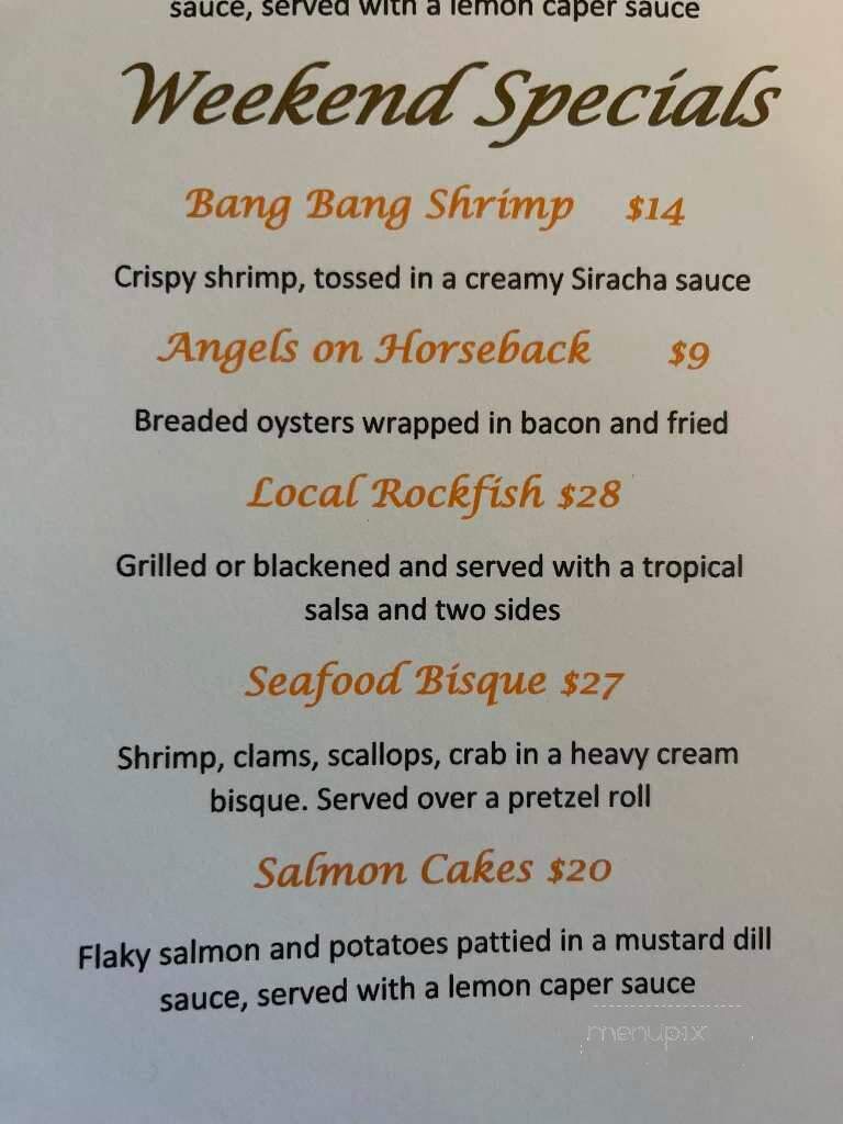 Water Street Seafood - Havre de Grace, MD menu_pic