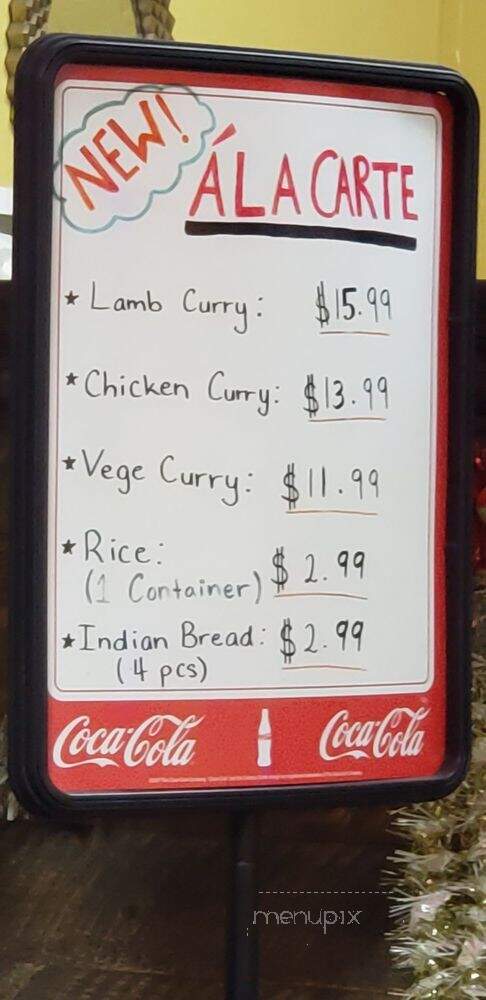 SVs Curry Masala - Ellensburg, WA menu_pic