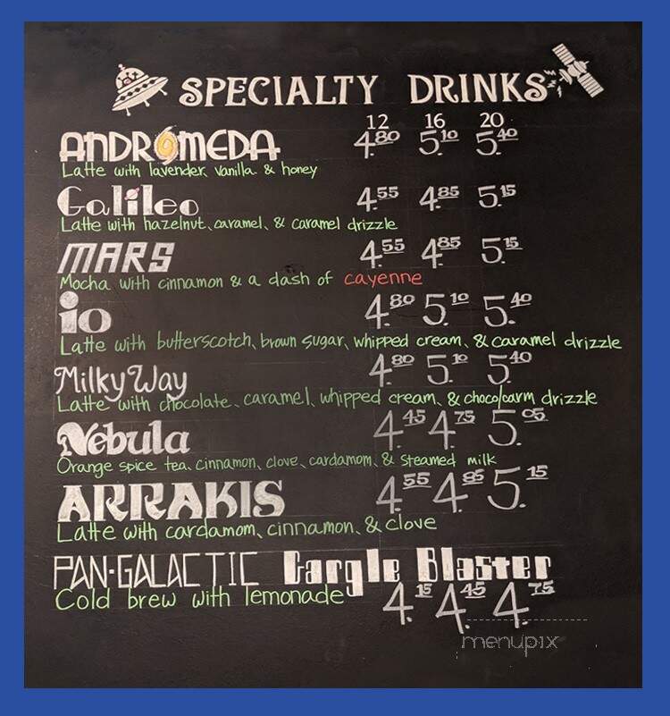 Cafe Cosmos - Seattle, WA menu_pic
