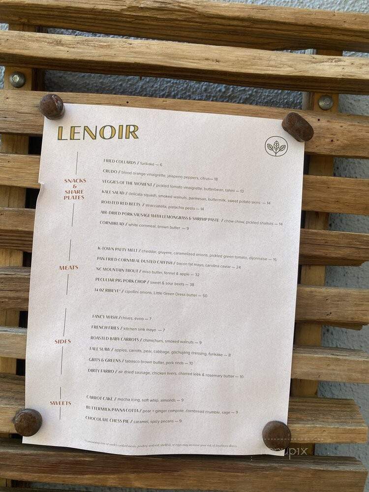 Lenoir - Charleston, SC menu_pic