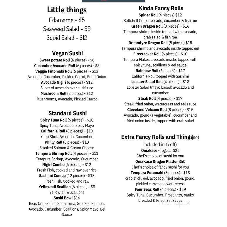 Timber Kitchen & Social - Willowick, OH menu_pic