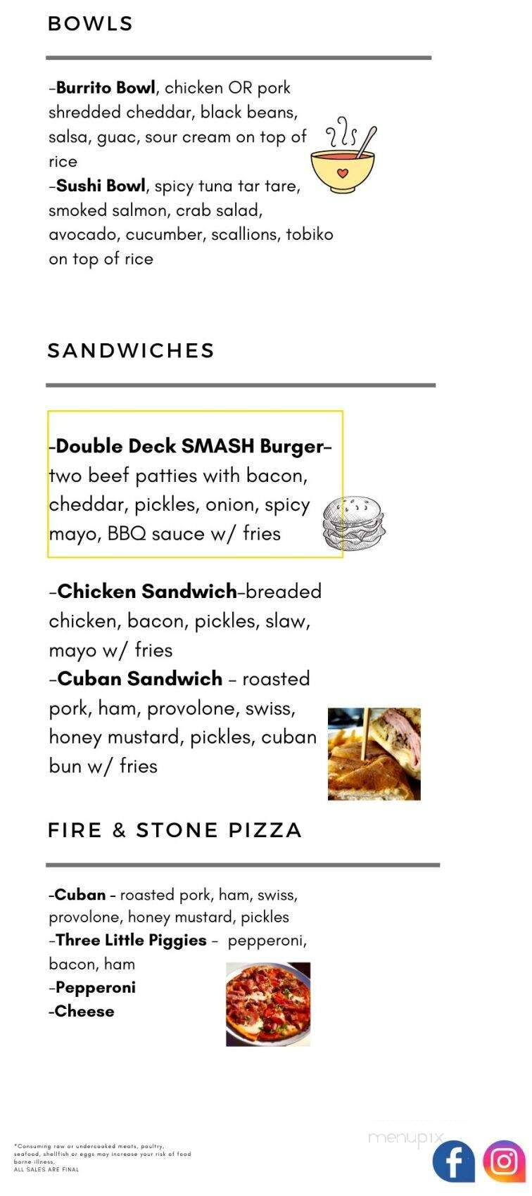 Timber Kitchen & Social - Willowick, OH menu_pic