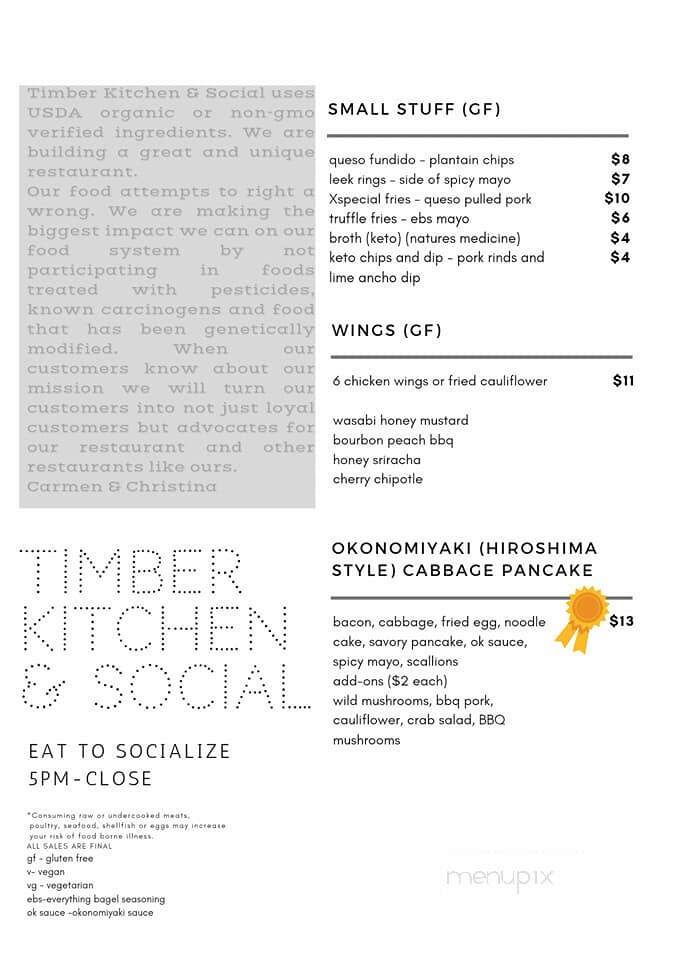 Timber Kitchen & Social - Willowick, OH