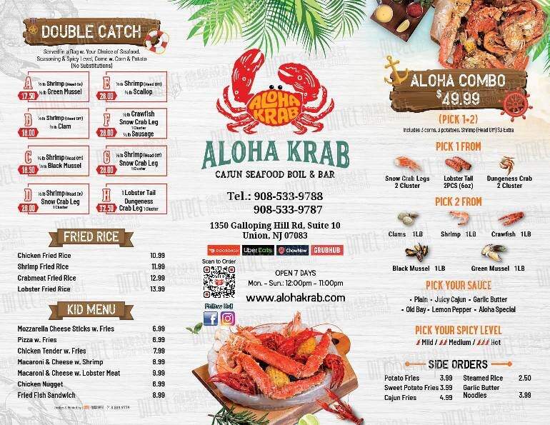 Aloha Krab Cajun Seafood & Bar - Union, NJ