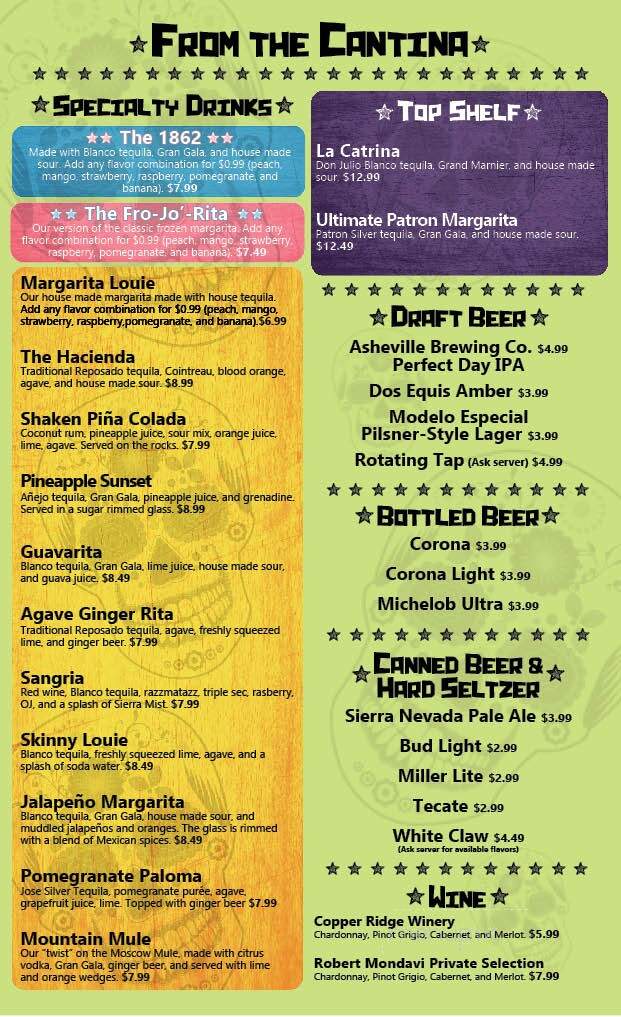 Cantina Louie - Matthews, NC menu_pic