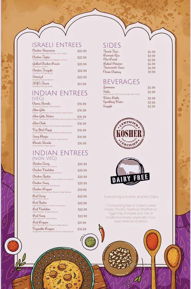 Sababa Kosher Grill - North Miami, FL menu_pic
