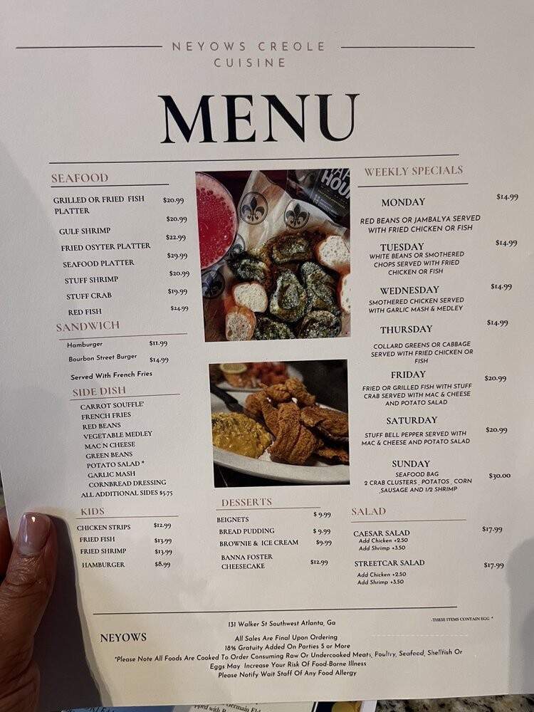 Neyow's Creole Cuisine - Atlanta, GA