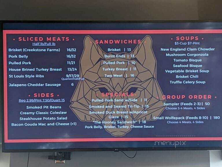 Wolfepack BBQ - North Kansas City, MO menu_pic