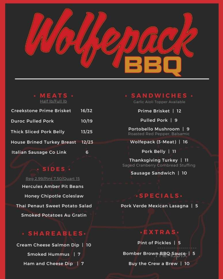 Wolfepack BBQ - North Kansas City, MO menu_pic