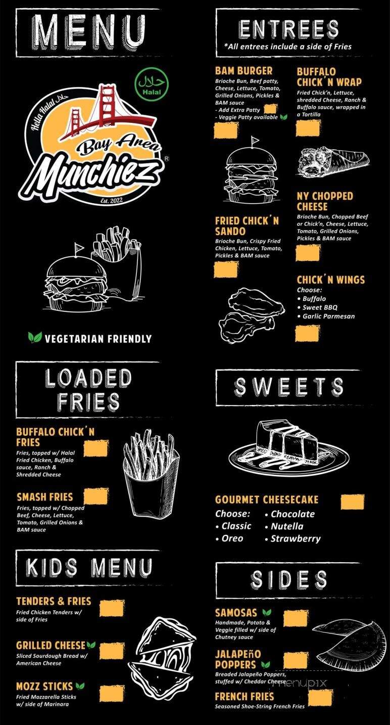 Bay Area Munchiez - Concord, CA menu_pic