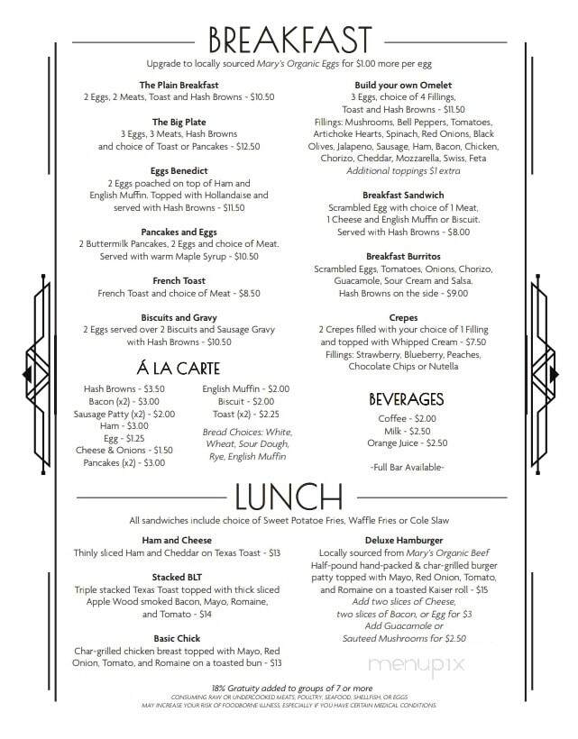 Roarin 20s - Plain, WI menu_pic