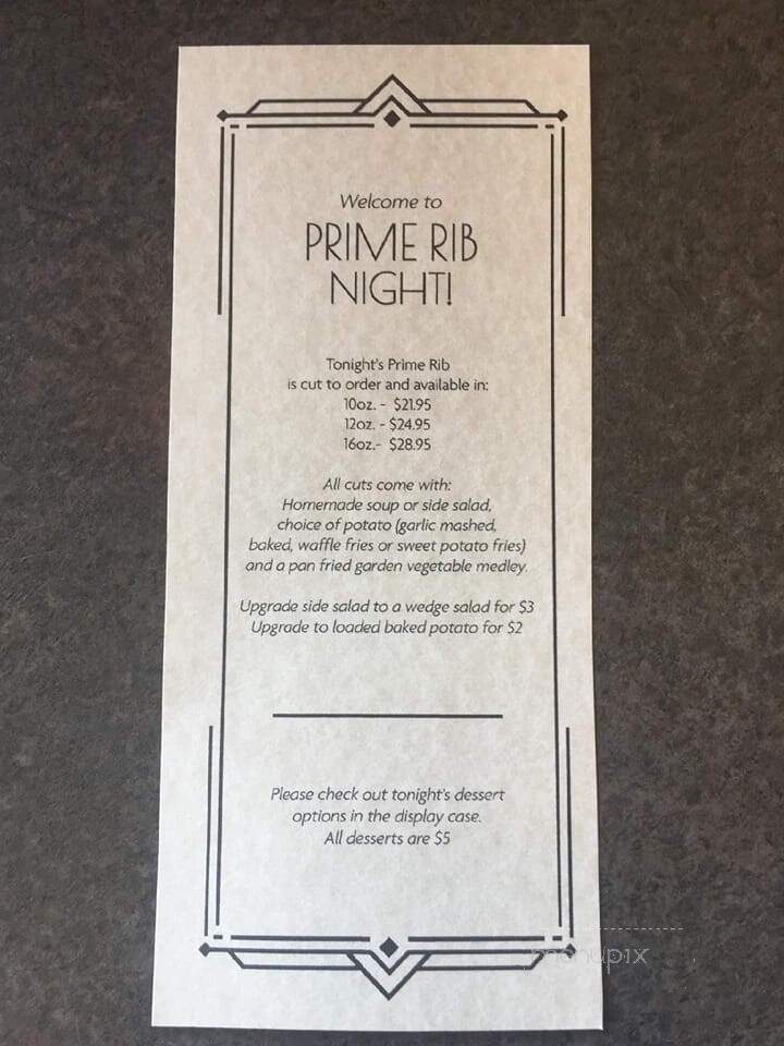 Roarin 20s - Plain, WI menu_pic