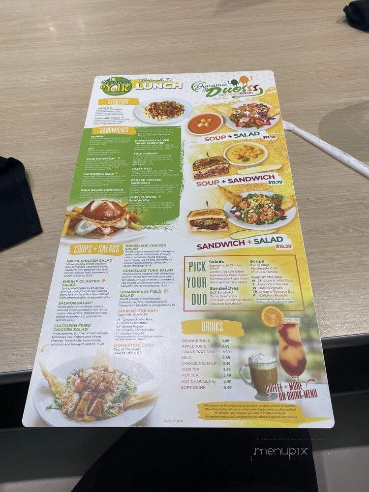 Toasted Yolk Cafe - Rosenberg, TX menu_pic