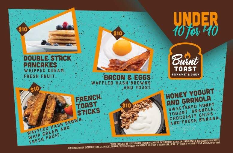 Burnt Toast - Colorado Springs, CO menu_pic
