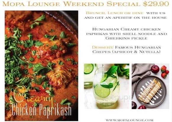 Mopa Lounge - Oceanside, CA menu_pic