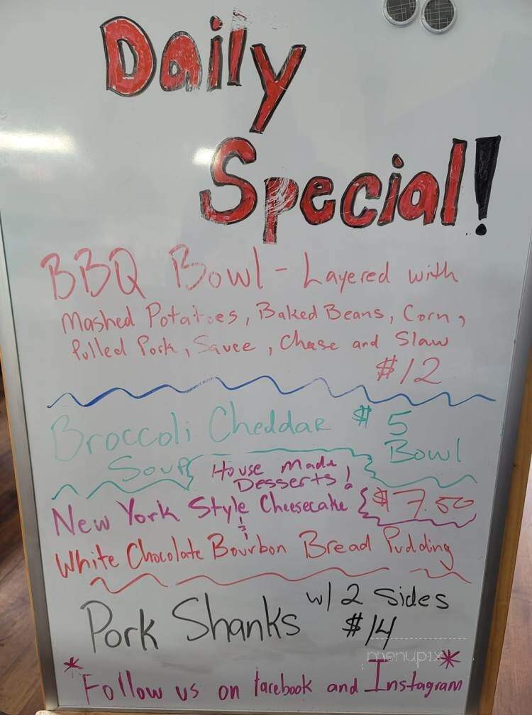 Maverick Smokehouse - Defiance, OH menu_pic