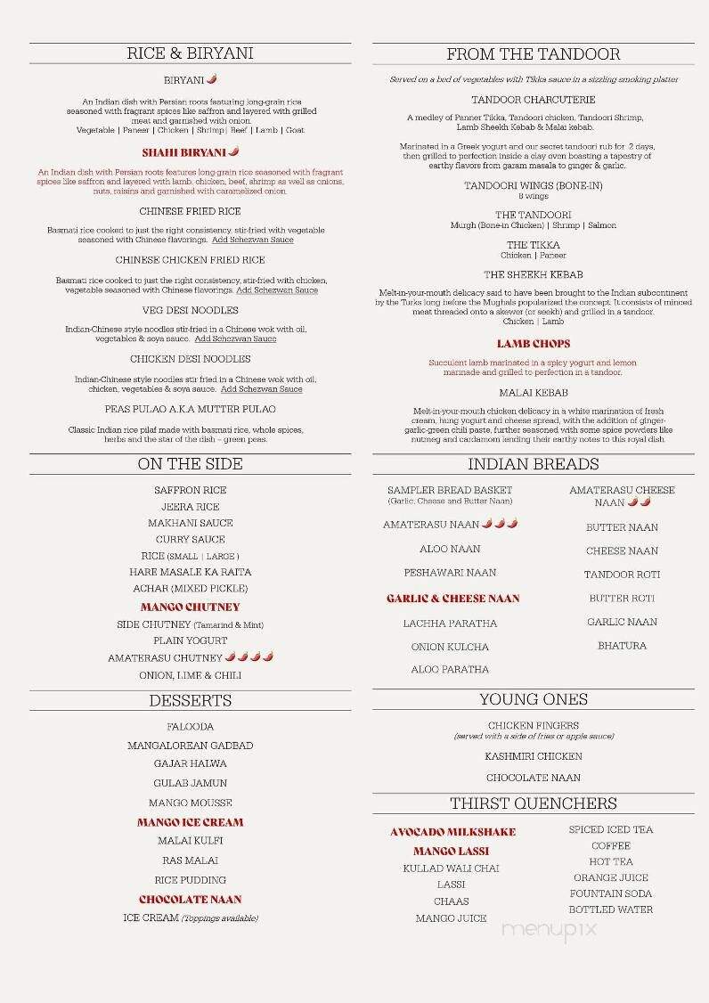 Zaan Indian Cuisine - Thomasville, GA menu_pic