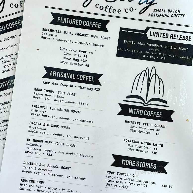 Longstory Coffee - Belleville, IL menu_pic