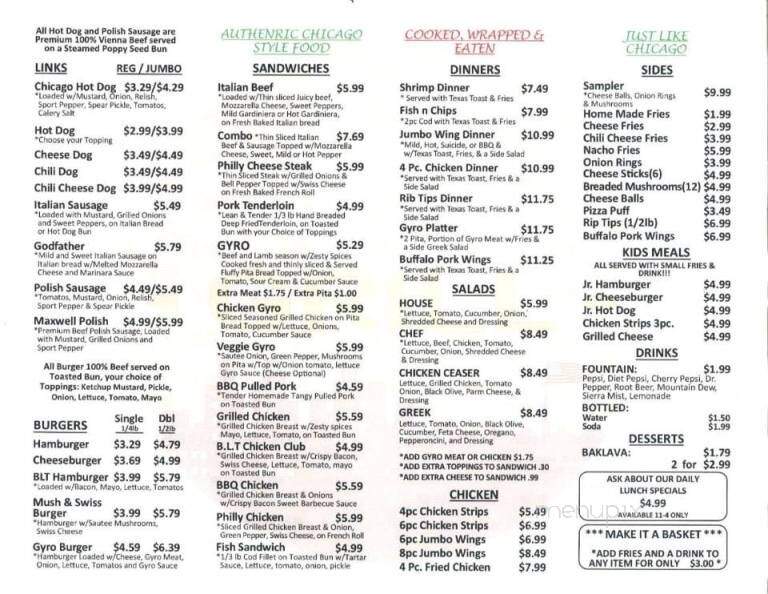 Chicago Pizza & Grill - Peoria, IL menu_pic