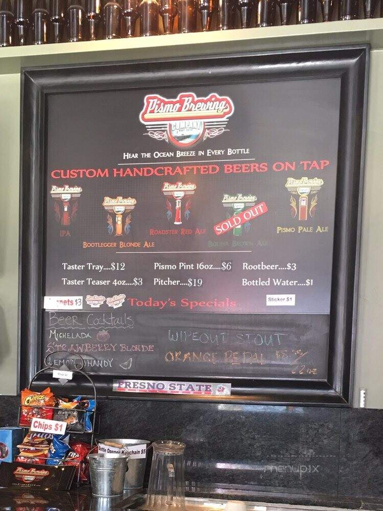 Pismo Brewing Company - Pismo Beach, CA menu_pic