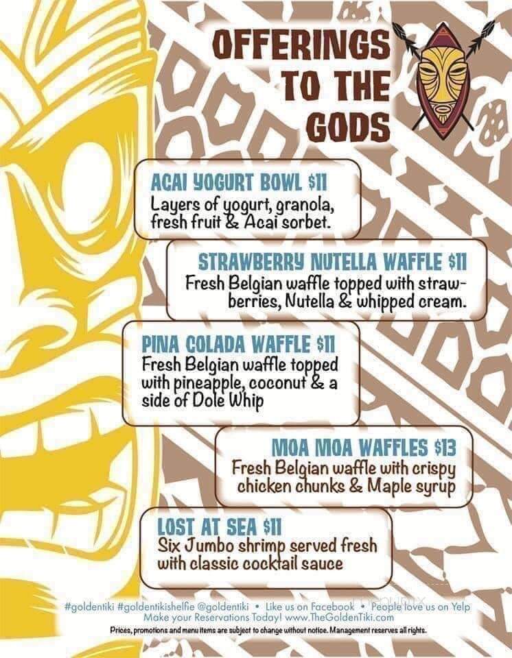 The Golden Tiki - Las Vegas, NV menu_pic