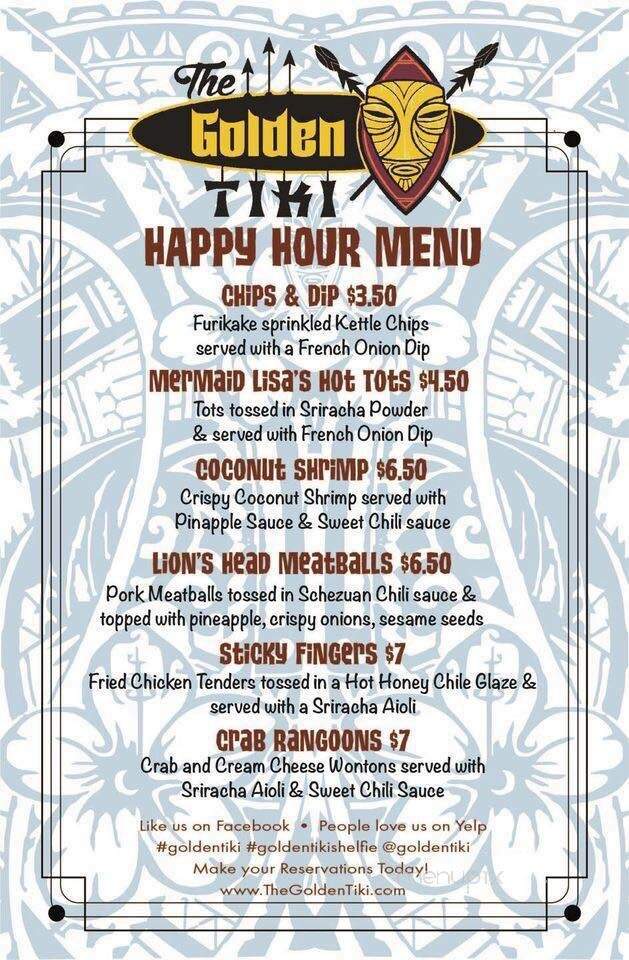 The Golden Tiki - Las Vegas, NV menu_pic