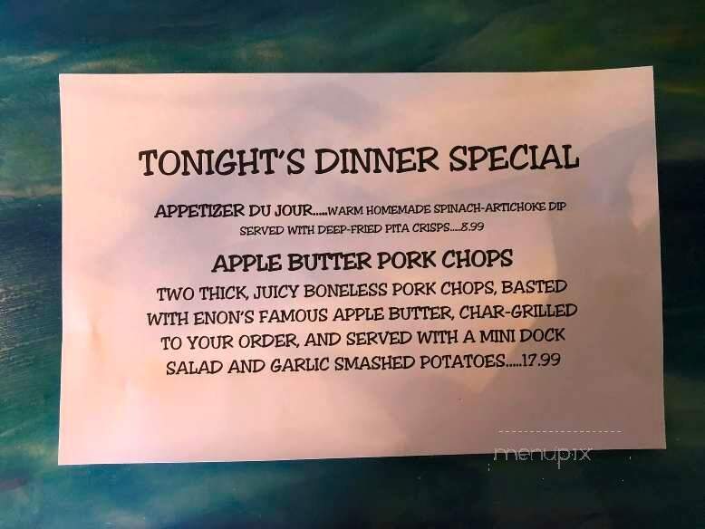 Dock - Enon, OH menu_pic