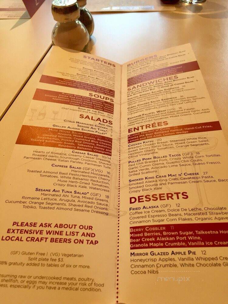 Muse - Anchorage, AK menu_pic