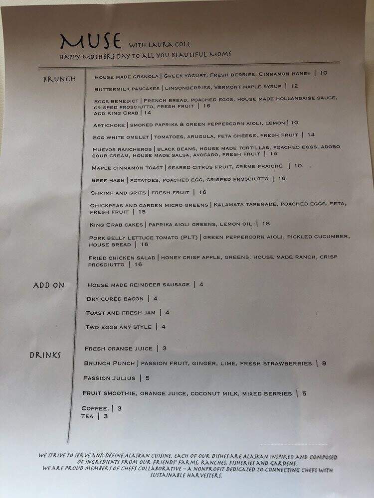 Muse - Anchorage, AK menu_pic