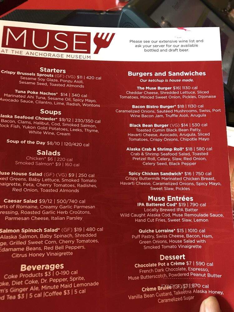 Muse - Anchorage, AK menu_pic