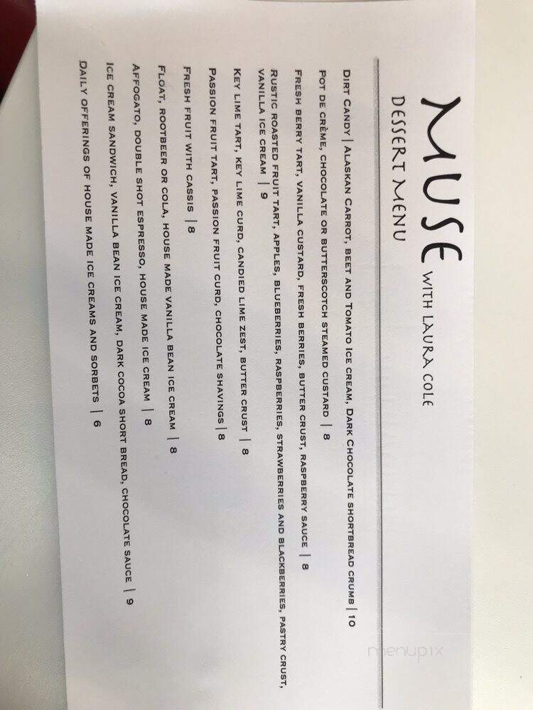 Muse - Anchorage, AK menu_pic