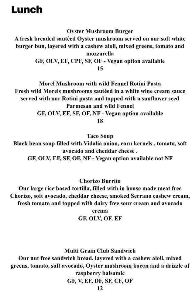 Cafe Chocolade - Oakdale, PA menu_pic