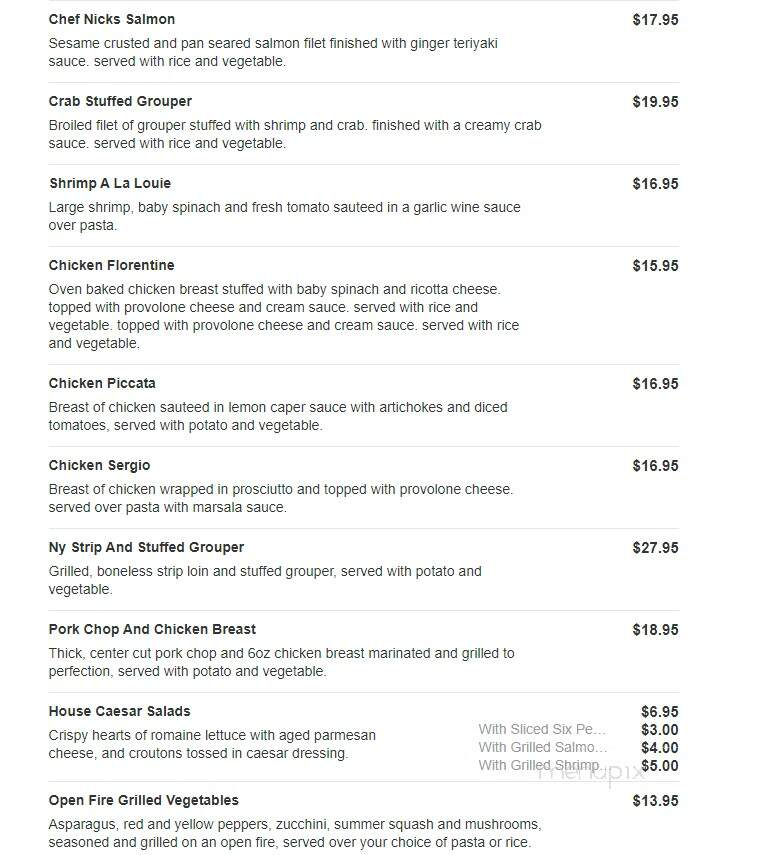 Hilltop Restaurant - Mullica Hill, NJ menu_pic