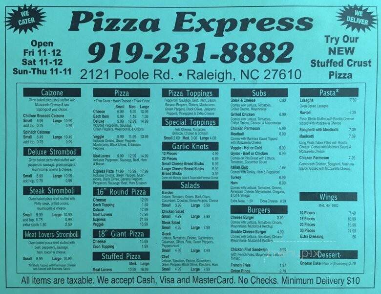 Pizza Express - Raleigh, NC