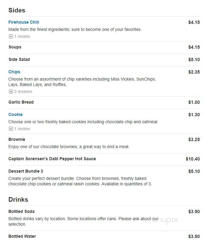 Firehouse Subs - Maplewood, MN menu_pic