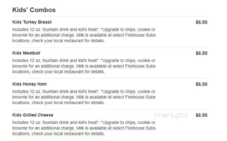 Firehouse Subs - Maplewood, MN menu_pic