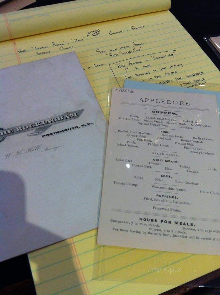 Stages at One Washington - Dover, NH menu_pic