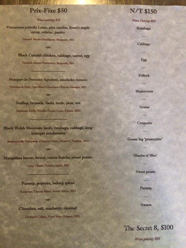 Stages at One Washington - Dover, NH menu_pic