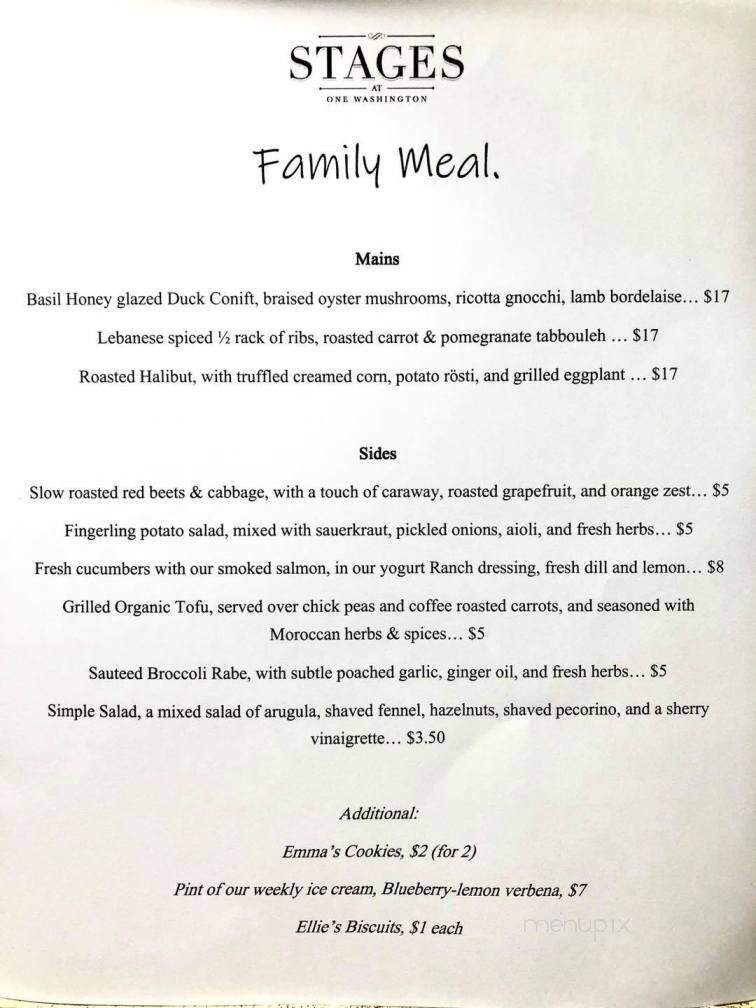 Stages at One Washington - Dover, NH menu_pic