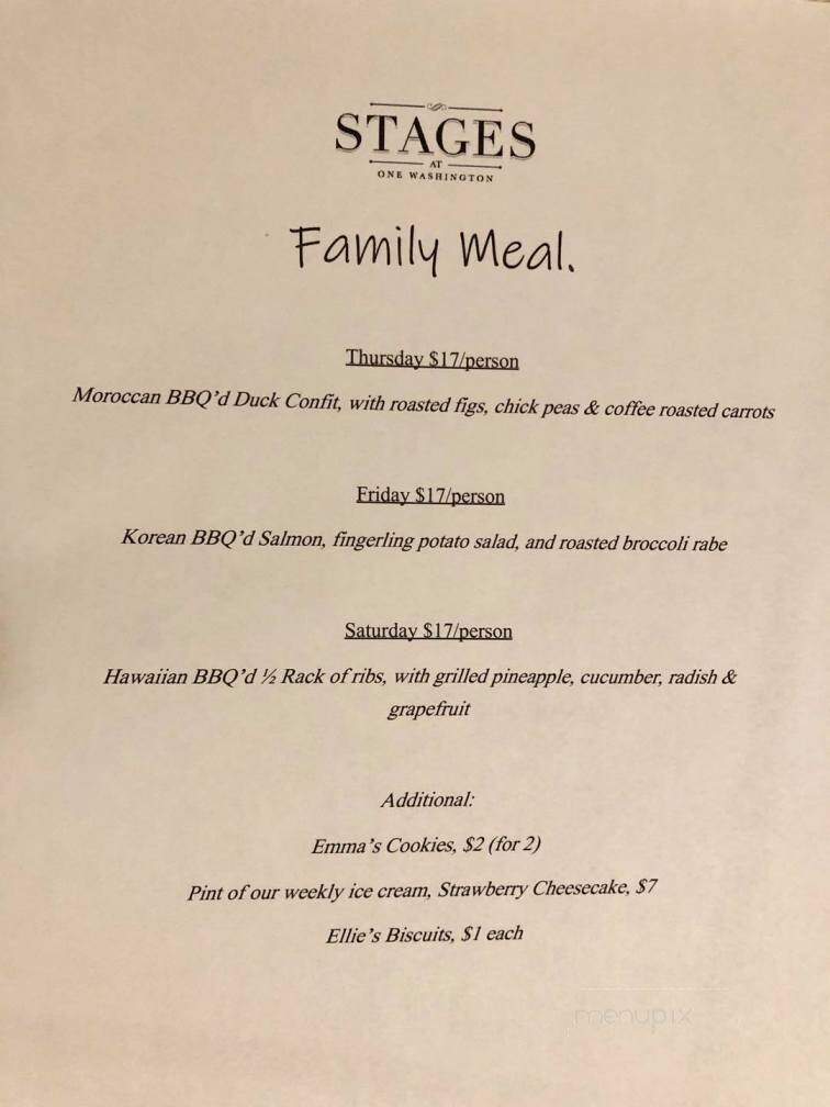 Stages at One Washington - Dover, NH menu_pic